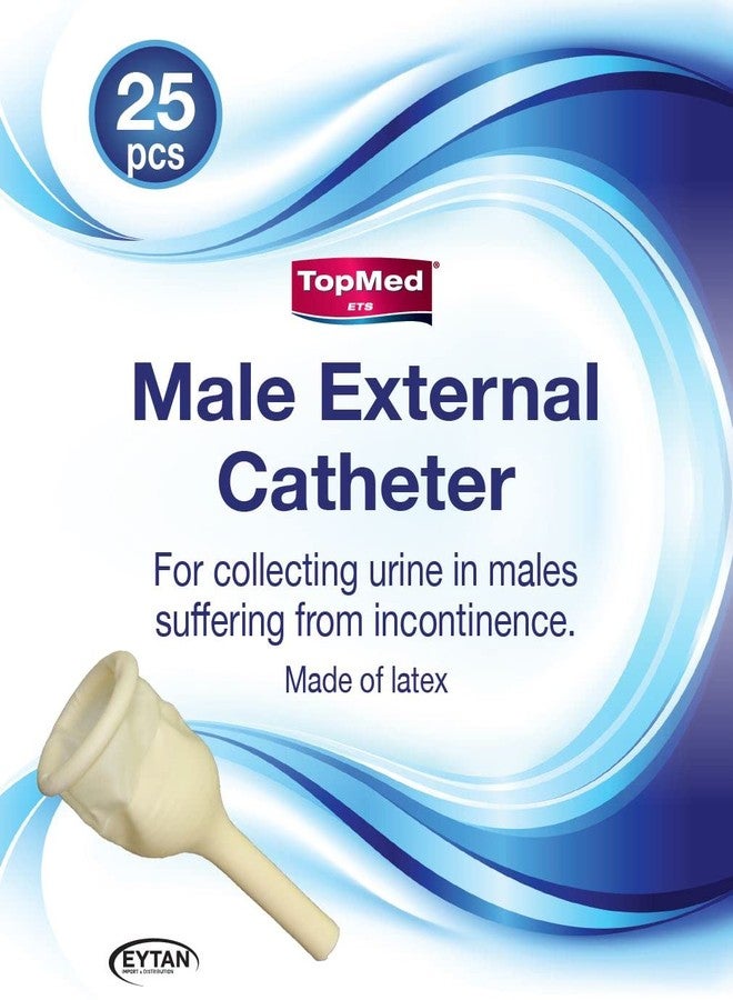 TOPMED ETS 25 Rubber Urinal Bag Male External Catheter Single use 25 Count Comes with a Foam Strip for Tightening 1 Count (Medium 25 mm 1 Inches) - Image 4